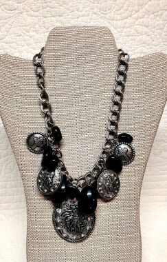 YOU & i CHUNKY BRAIDED WESTERN BLING STATEMENT NECKLACE